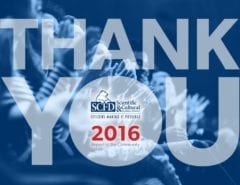 2016 Annual Report to the Community "Thank You" message