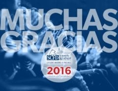 2016 Annual Report the Community "Muchas Gracias" message